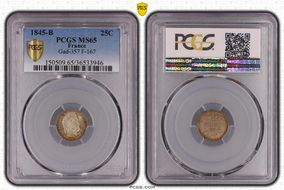 1845-B 25C Gad-357 F-167 MS65