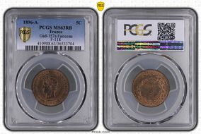 1896-A 5C Gad-157a Faisceau F-118 MS63RB