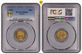 1936 50C MS66