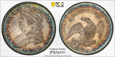 1819/8 50C Large 9 MS64+ 