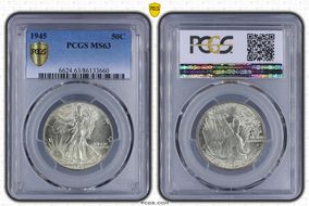 1945 50C MS63