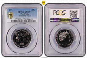 2014 20C Comforts Fund MS67