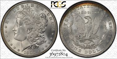 1896 $1 MS68