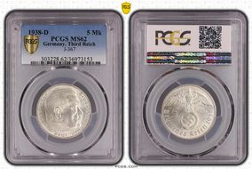 1938-D 5 Mk J-367 MS62