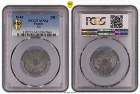 1944 20C Gad-322 F-154 Fer MS64