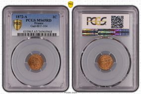 1872-A 1C Gad-88 F-104 MS65RD