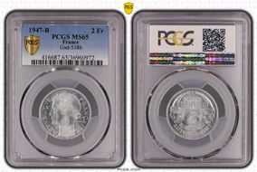 1947-B 2 Fr Gad-538a F-269 MS65