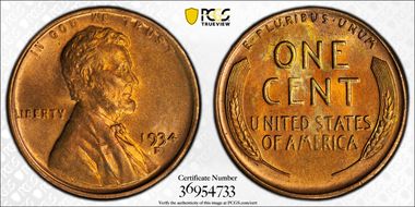 1934-D 1C MS67RD