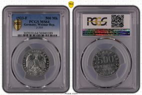 1923-F 500 Mk J-305 MS64