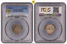 1918-D 1/2 Mk J-16 MS65