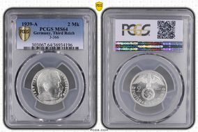 1939-A 2 Mk J-366 MS64