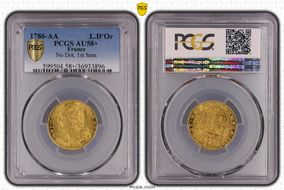 1786-AA L.D'Or Gad-361 No Dot, 1st Sem. AU58+