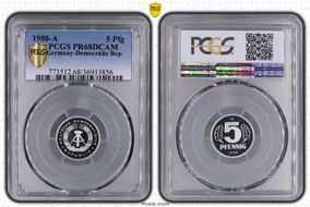 1988-A 5 Pfg PR68DCAM