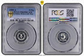 1985-A 5 Pfg PR69DCAM