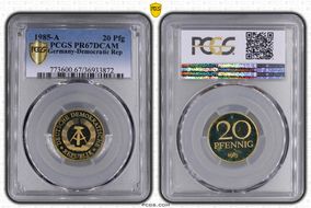 1985-A 20 Pfg PR67DCAM