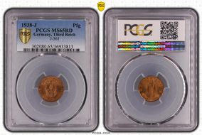 1938-J Pfg J-361 MS65RD