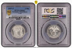 1937-J 2 Mk J-366 MS63
