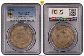 (1908)34 $1 LM-465 Cld. Conn. XF40