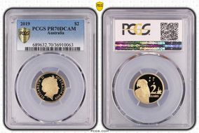 2019 $2 PR70DCAM