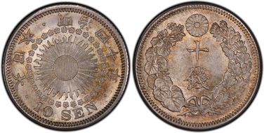 (1907) M40 10 Sen JNDA 01-25 MS66