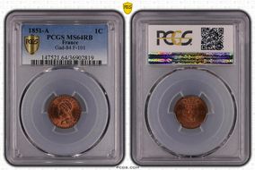 1851-A 1C Gad-84 F-101 MS64RB