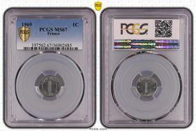 1969 1C MS67