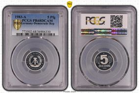1983-A 5 Pfg PR68DCAM