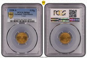 1938-A 5 Pfg J-363 MS66