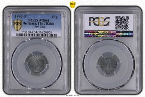1940-F Pfg J-369 Zinc MS64