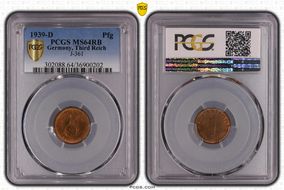 1939-D Pfg J-361 MS64RB