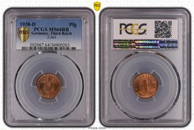 1938-D Pfg J-361 MS64RB