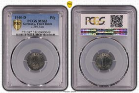 1940-D Pfg J-369 Zinc MS63
