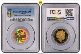 2004 $1 Holographic Kangaroos PR69DCAM