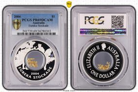 2004 $1 Eureka Stockade PR69DCAM