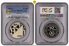 1990-A 10 Mk Labor Day PR69DCAM