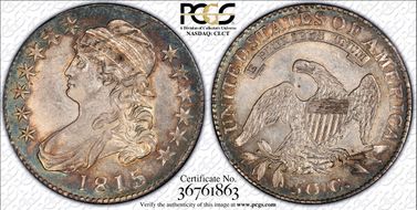 1815/2 50C AU58