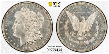 1892 $1 MS65PL