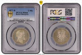 1877-B 2 Mk J-116 MS64