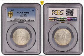 1912 2 Fr Gad-532 F-266 MS65