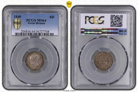 1840 6D S-3908 MS64
