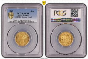 1848 Sov S-3852C Second Head AU58