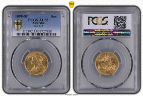 1898-M Sov S-3875 AU55