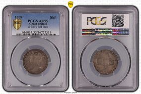 1709 Shil S-3610 3rd Bust AU55