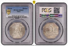 1925 AR Medal Norse American, Thick MS65