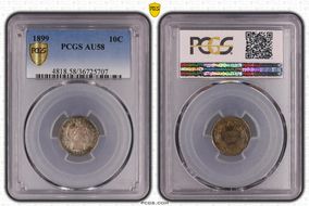 1899 10C AU58