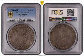 (1789)-GF Scudo D-1557 AU58+