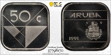 1991 50C MS64