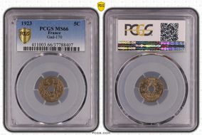 1923 5C Gad-170 F-122 MS66