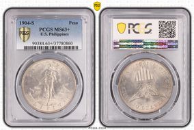 1904-S Peso MS63+ 