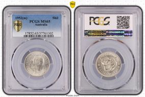 1952(m) Shil KM-46  Ag MS65